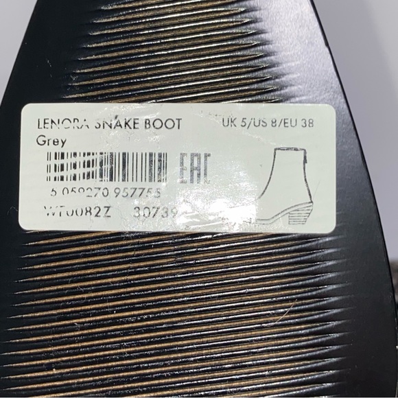 ALL SAINTS LENORA SNAKE PRINT LEATHER BOOTS Bootie Women’s SIZE 8 & 11 - Picture 9 of 14